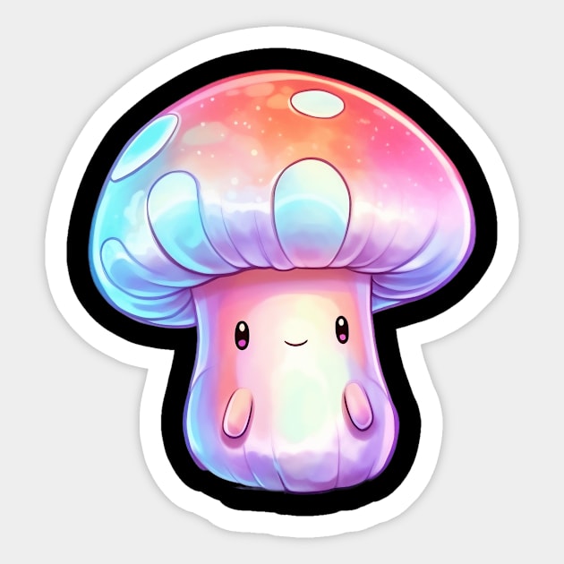 Cute Psychedelic Mushroom Sticker by HMMR-design